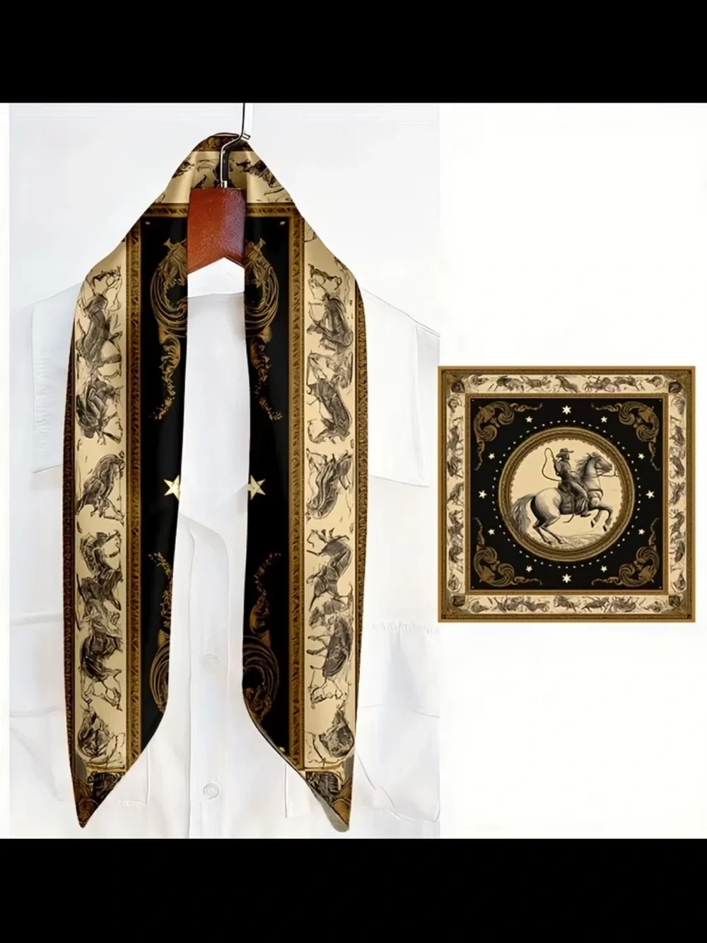 Western Cowboy Horse Scarf/Bandana